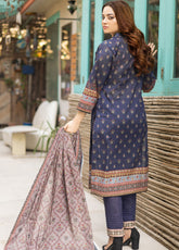 Bareera By MTF Printed Lawn Unstitched 3 Piece Suit - MTF24BL 03